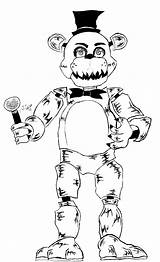 Withered Freddy Coloring Pages Printable For Free Download sketch template