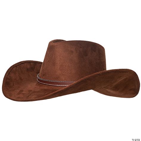 Adults Brown Cowboy Hat with Hatband | Oriental Trading