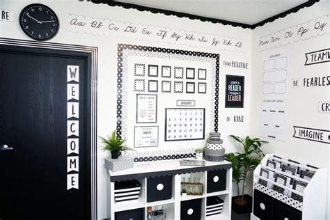 2020 Classroom Trend Report – Black & White with Pops of Color | Elementary classroom decor ...