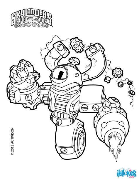 Skylanders Swap Force Coloring Pages Better quality here posted by