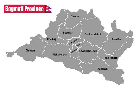 Bagmati Province Map | Clipart Nepal