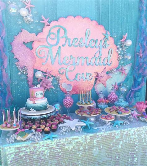 Pin by Vee on Birthday for girls | Mermaid birthday party decorations ...