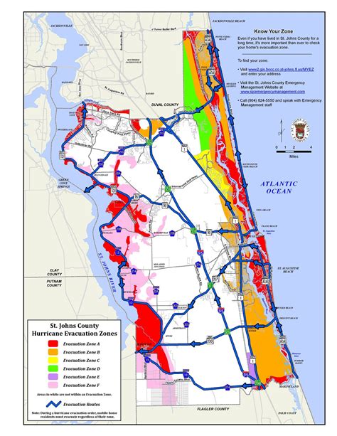 Hurricane Guide Maps: Evacuation zones and tracking chart | The Ponte Vedra Recorder