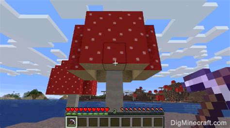 How to make a Red Mushroom Block in Minecraft