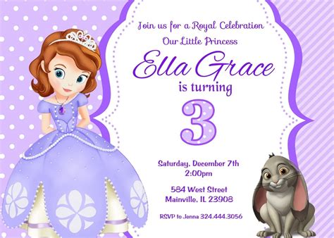 Sofia the First, Princess, Birthday Party Invitation | eBay