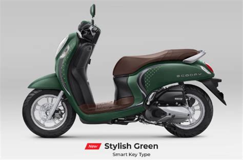 Honda Scoopy 2024 Stylish Green » LajuMotor.com