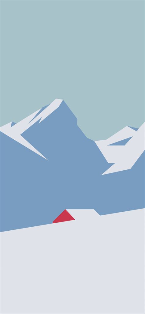 Winter Snow Mountain Minimalist Wallpapers - Winter Wallpaper 4k