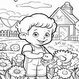 Country Farm Coloring Book  Adult Pages sketch template