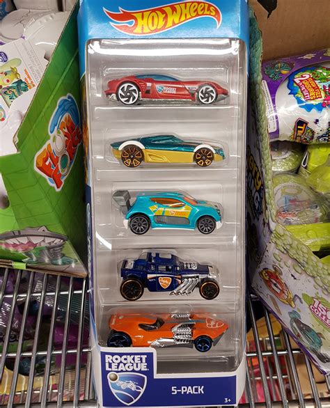 The new Rocket League 5 pack I found at the supermarket. : r/HotWheels