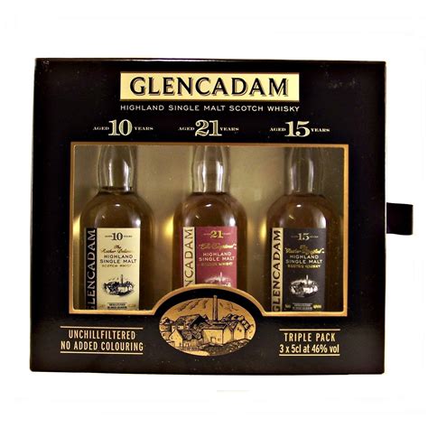 Glencadam Miniature Whisky Gift Set with 3 different single malt whiskies | Whisky gifting ...