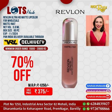 MATTE/MAT REVLON ULTRA HD MATTE LIPCOLOR at Rs 375/piece in Sas Nagar ...