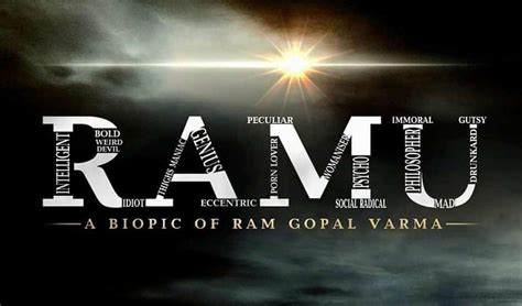 RAMU: RGV's biopic first look released, he will play himself in the movie - Moviezupp