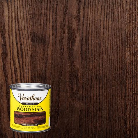 Varathane 8 oz. Red Mahogany Classic Wood Interior Stain-339733 - The Home Depot | Staining wood ...