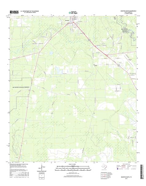 MyTopo Kountze South, Texas USGS Quad Topo Map