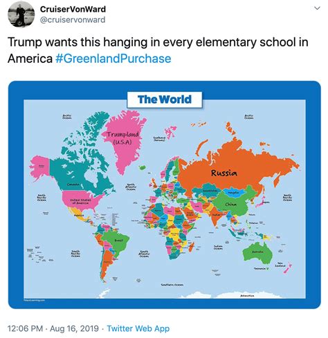 New Maps | Donald Trump's Interest in Purchasing Greenland | Know Your Meme