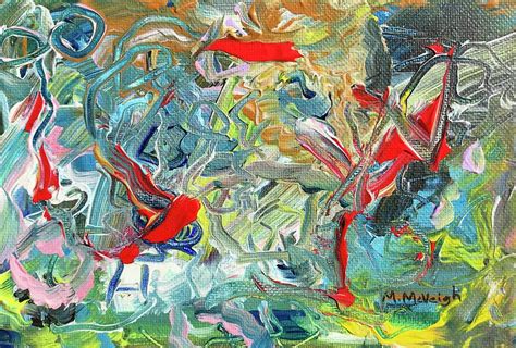 The Dance Abstract Painting by Marita McVeigh - Pixels