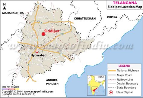 Where is Siddipet Located in India | Siddipet Location Map,Telangana