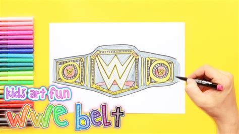 How to draw and color WWE Belt Wwe Belts, Art For Kids, Drawings ...