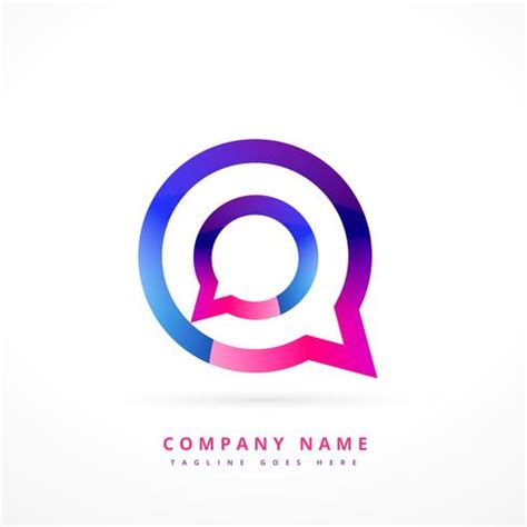 chat logo template design illustration - Download Free Vector Art, Stock Graphics & Images