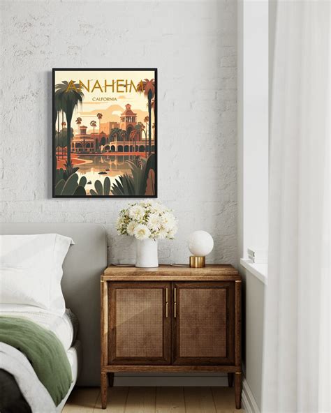 Anaheim California Retro Art Print Anaheim Wall Art - Etsy