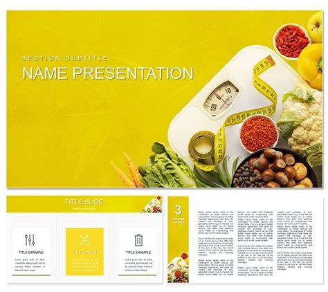 Professional Diet and Healthy Food PowerPoint Template - Download Now