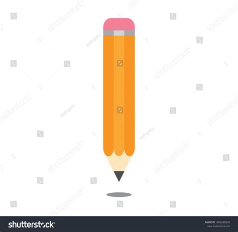 Yellow Pencil Illustration Vector Design Stock Vector (Royalty Free) 1806280699 | Shutterstock