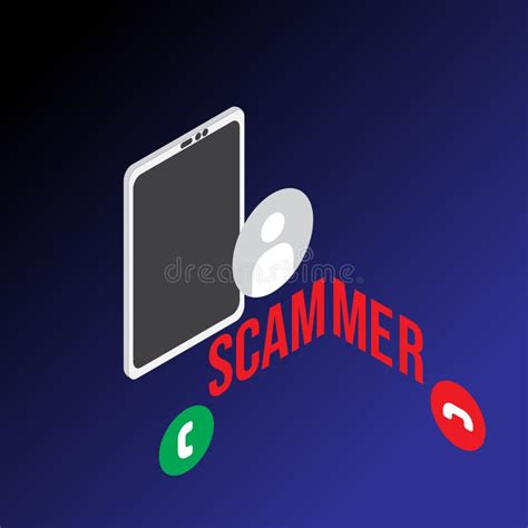 Scammer isometric stock vector. Illustration of illegal - 214687894