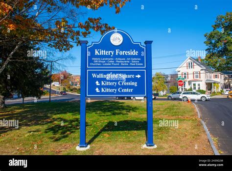 Kittery Foreside sign on John Paul Jones Memorial Park in town of ...