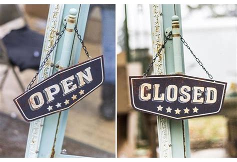 Open Sign | Closed Sign | Vintage Open Sign | Open signs, Vintage signs, Vintage farmhouse style