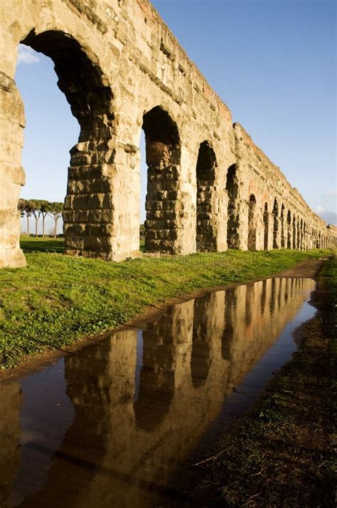 Aqua Claudia aqueduct stock image. Image of ruins, acquedotti - 249452505