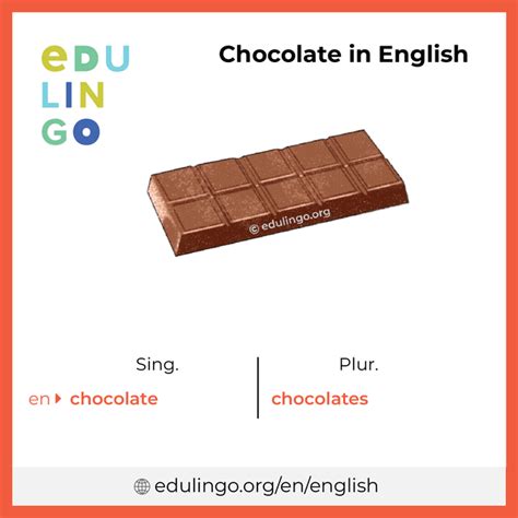 Chocolate in English • Writing and pronunciation (with pictures)