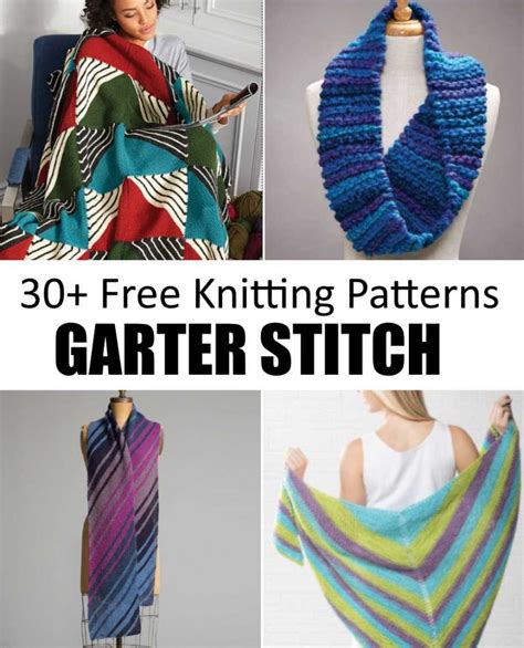 30+ Easy & Free Garter Stitch Knitting Patterns to Download Now! (61 ...