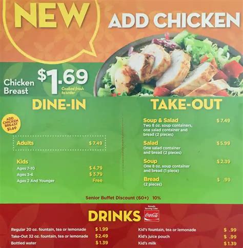 Souper Salad Menu, Menu for Souper Salad, East Plano, Plano ...