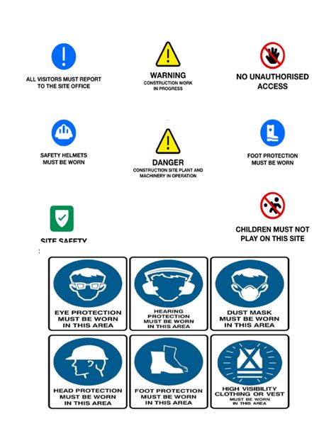 Construction Safety Signs | PDF