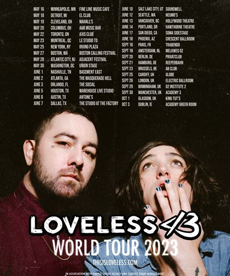 Loveless - World Tour 2023 - 25 May 2023 - Irving Plaza - Event/Gig details & tickets | Gigseekr