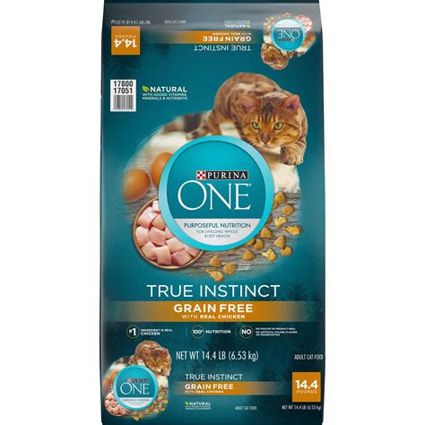 Purina ONE Natural, High Protein, Grain Free Dry Cat Food, True ...