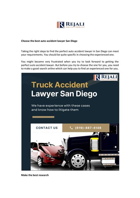 choose the best auto accident lawyer san diigo - Rejali Law Firm - Page 1 - 2 | Flip PDF Online ...