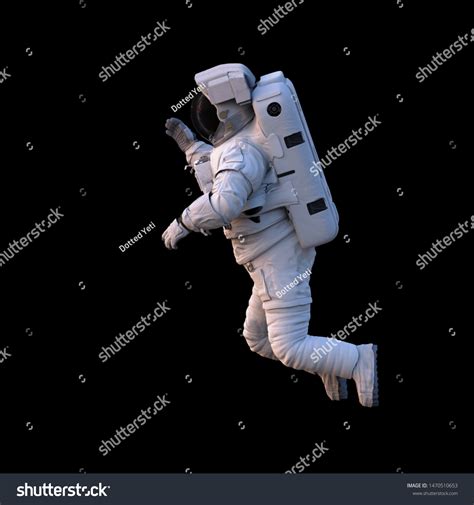 Astronaut Performing Space Walk Isolated On Stock Illustration 1470510653 | Shutterstock