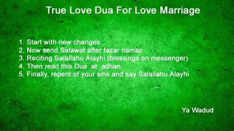 5 Powerful True Love Dua For Love Marriage - Ya Wadud - Islamic Solution