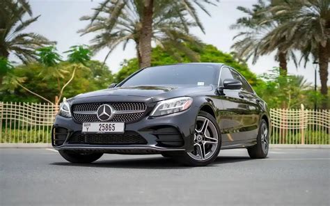 Rent Mercedes C300 (Black), 2020 in Dubai - Turboplus