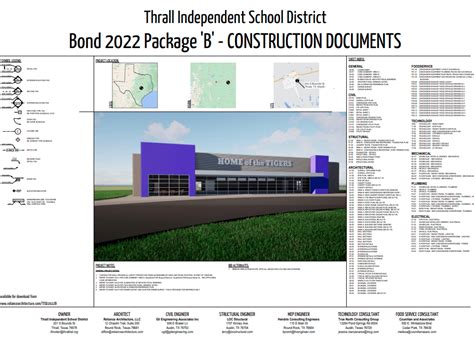 Bond 2022 (Package B) Weight Room / Concession / CTE Addition - Thrall ISD - Virtual Builders ...