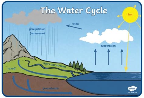 Water Cycle Diagram Labeled With Infiltration