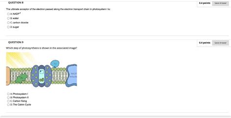 Solved The ultimate acceptor of the electron passed along | Chegg.com