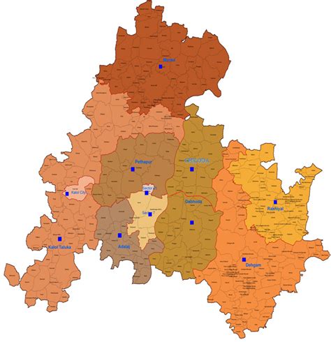 Gandhinagar Map & Policy Jurisdiction | Gandhinagar Police