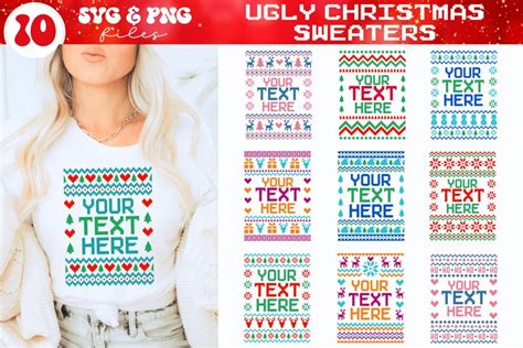 Ugly Christmas Sweater svg Bundle, Funny Sweater svg