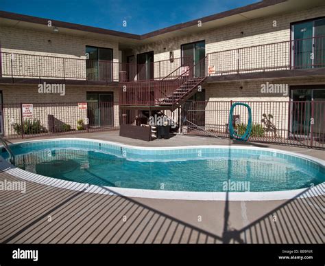 Motel Swimming Pool Stock Photo - Alamy