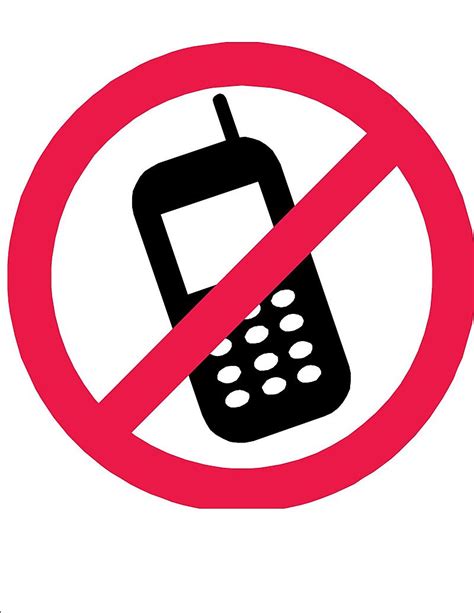 Printable No Cell Phone Sign - ClipArt Best