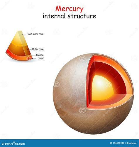 Mercury Internal Structure Vector Illustration | CartoonDealer.com ...