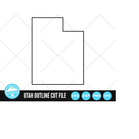 Utah Outline SVG Files | Utah Cut Files | United States of A - Inspire Uplift