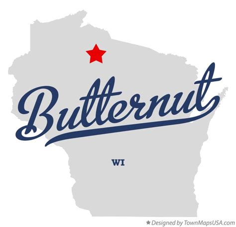 Map of Butternut, WI, Wisconsin